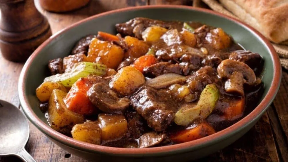 Keto Comfort Food Recipes – Beef Stew with Turnips and Mushrooms