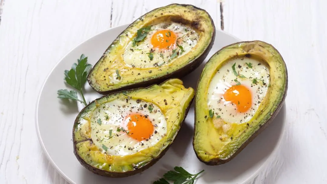eggs and avocados