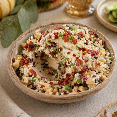 a bowl of low carb bacon macadamia spread 1