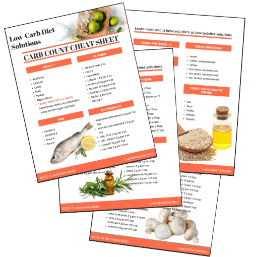 Free Carb Counts Cheat Sheet