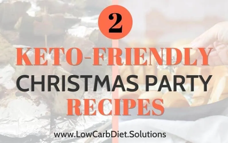 Bacon-wrapped bell pepper bites and a warm feta and spinach dip, two keto-friendly Christmas party recipes