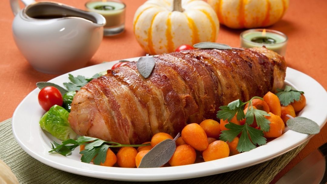 Smoked Turkey Breast With Bacon