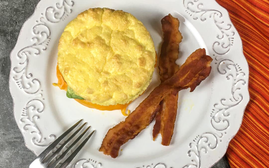 Keto Avocado Cheddar Breakfast Sandwich Recipe