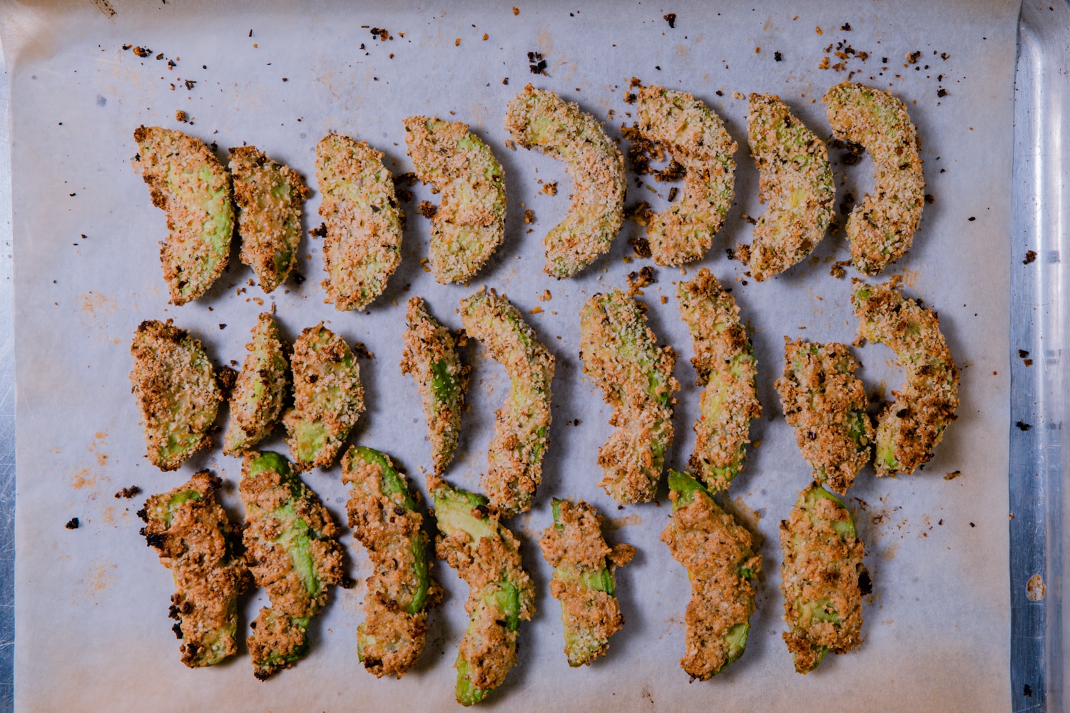 Wages cooling on baking sheet after baking