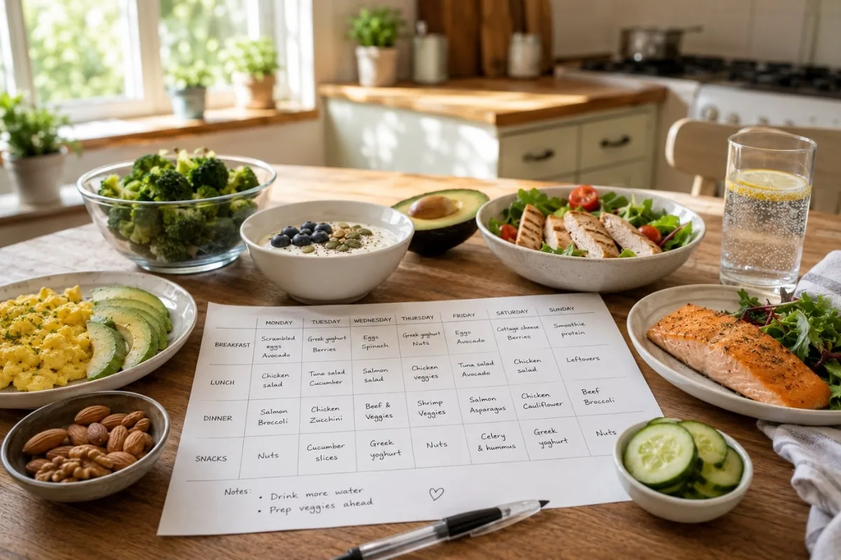 Simple 7-Day Low-Carb Meal Plan for Beginners